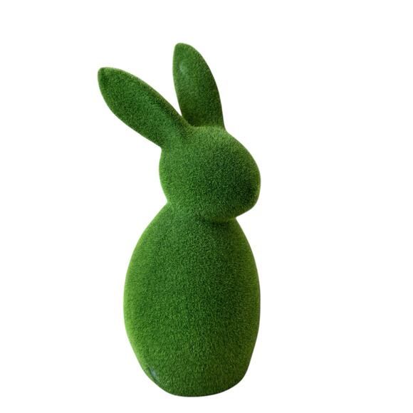 Martha Stewart Oversized Green Mossy Flocked Easter Bunny Rabbit 23in NEW - Picture 10 of 10